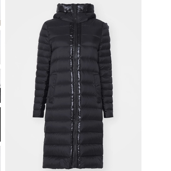 DKNY Hooded Quilted Zip-Front Puffer Coat – Black XXS NWT $229 - Picture 5 of 11